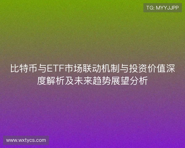 比特币与ETF市场联动机制与投资价值深度解析及未来趋势展望分析